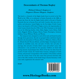 Descendants of Thomas Begley back cover