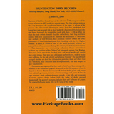 Huntington Town Records, Including Babylon, Long Island, New York, 1653-1688, Volume 1 back cover