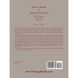 Index of Burials in Glenwood Cemetery, City of Geneva, Ontario County, New York back cover