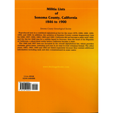 Militia Lists of Sonoma County, California, 1846 to 1900 back cover
