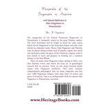Memorials of the Huguenots in America, with Special Reference to their Emigration to Pennsylvania back cover