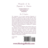 Memorials of the Huguenots in America, with Special Reference to their Emigration to Pennsylvania back cover
