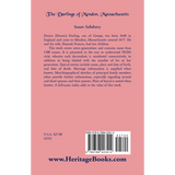 The Darlings of Mendon, Massachusetts back cover