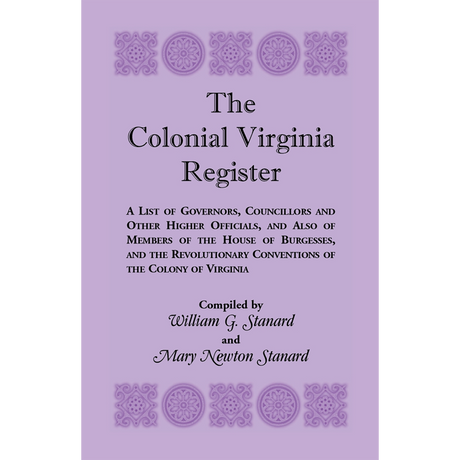 The Colonial Virginia Register
