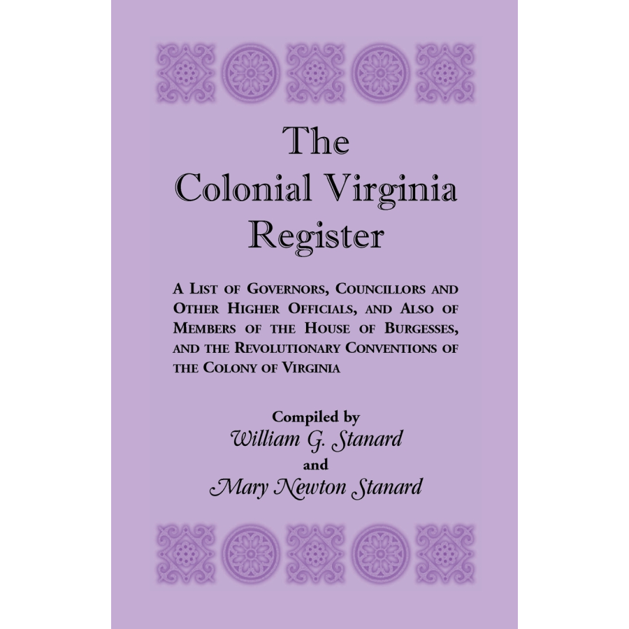 The Colonial Virginia Register