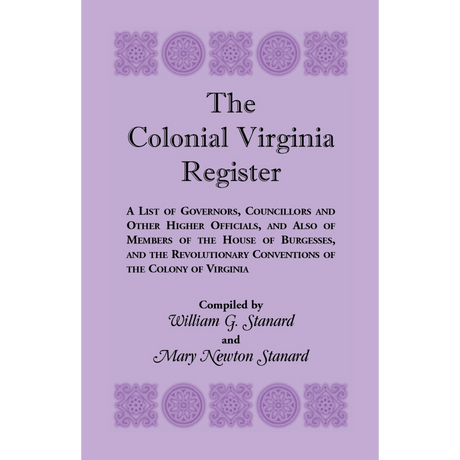 The Colonial Virginia Register