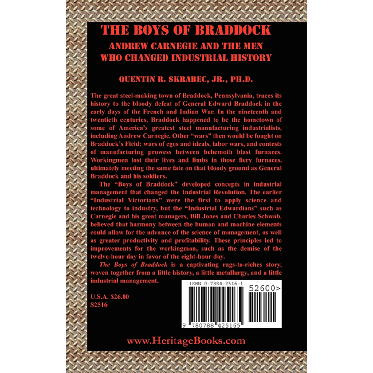 The Boys of Braddock: Andrew Carnegie and the Men Who Changed Industrial History back cover