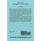The Thayers of Mendon, Massachusetts back cover