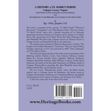 A History of St. Mark's Parish, Culpeper County, Virginia With Notes of Old Churches and Old Families back cover