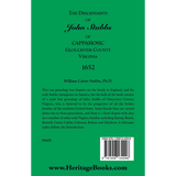 The Descendants of John Stubbs of Cappahosic, Gloucester County, Virginia, 1652 back cover