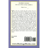 Patriot John: The Man Who Saved America back cover