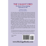 The Valiant Died, The Battle of Eutaw Springs, September 8, 1781 back cover