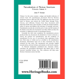 Naturalizations of Mexican Americans: Extracts, Volume 4 back cover