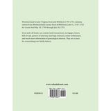 Westmoreland County, Virginia Deed and Will Book Abstracts 1749-1751 back cover