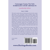 Cattaraugus County, New York Surrogate Court Abstracts: Guardianship Edition back cover