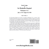 Burial Ledger of St. Elizabeths Hospital, Washington, D. C., July 5, 1917-August 30, 1983 back cover