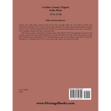 Caroline County, Virginia Order Book Abstracts 1774-1778 back cover