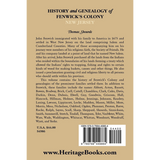 History and Genealogy of Fenwick's Colony, New Jersey back cover