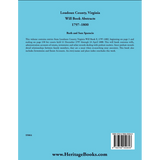 Loudoun County, Virginia Will Book Abstracts, 1797-1800 back cover