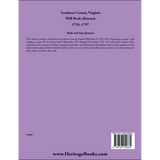 Loudoun County, Virginia Will Book Abstracts, 1793-1797 back cover