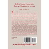 Bedford County, Pennsylvania Quarter Sessions, 1771-1801 back cover