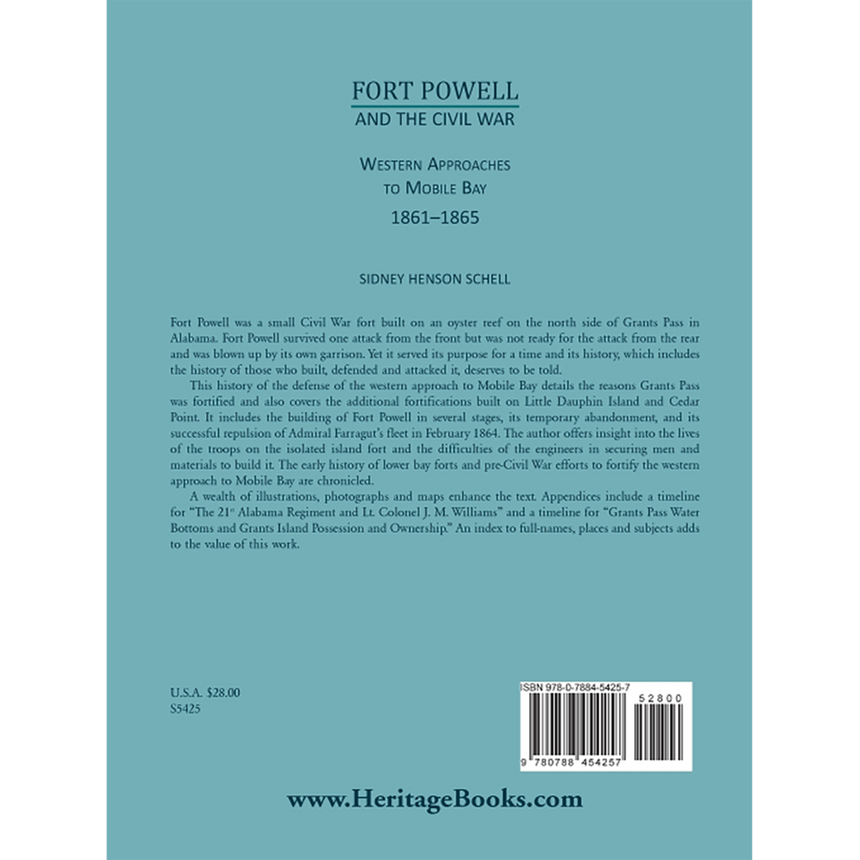Fort Powell and the Civil War: Western Approaches to Mobile Bay, 1861-1865 back cover
