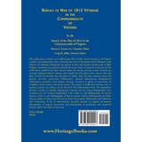 Burials of War of 1812 Veterans in the Commonwealth of Virginia back cover