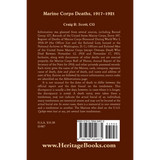 Marine Corps Deaths, 1917-1921 back cover