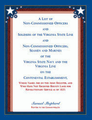 A List of Non-Commissioned Officers and Soldiers of the Virginia State Line