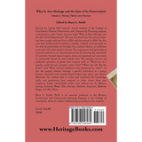"What is Your Heritage and the State of its Preservation?" Volume 3: Putting Theory into Practice back cover