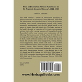 Free and Enslaved African Americans in St. Francois County, Missouri, 1822-1920 back cover