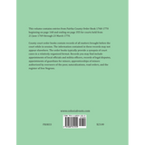 Fairfax County, Virginia Order Book Abstracts 1769-1770 back cover