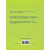 Loudoun County, Virginia Order Book Abstracts, 1763-1764 back cover