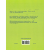 Loudoun County, Virginia Order Book Abstracts, 1763-1764 back cover