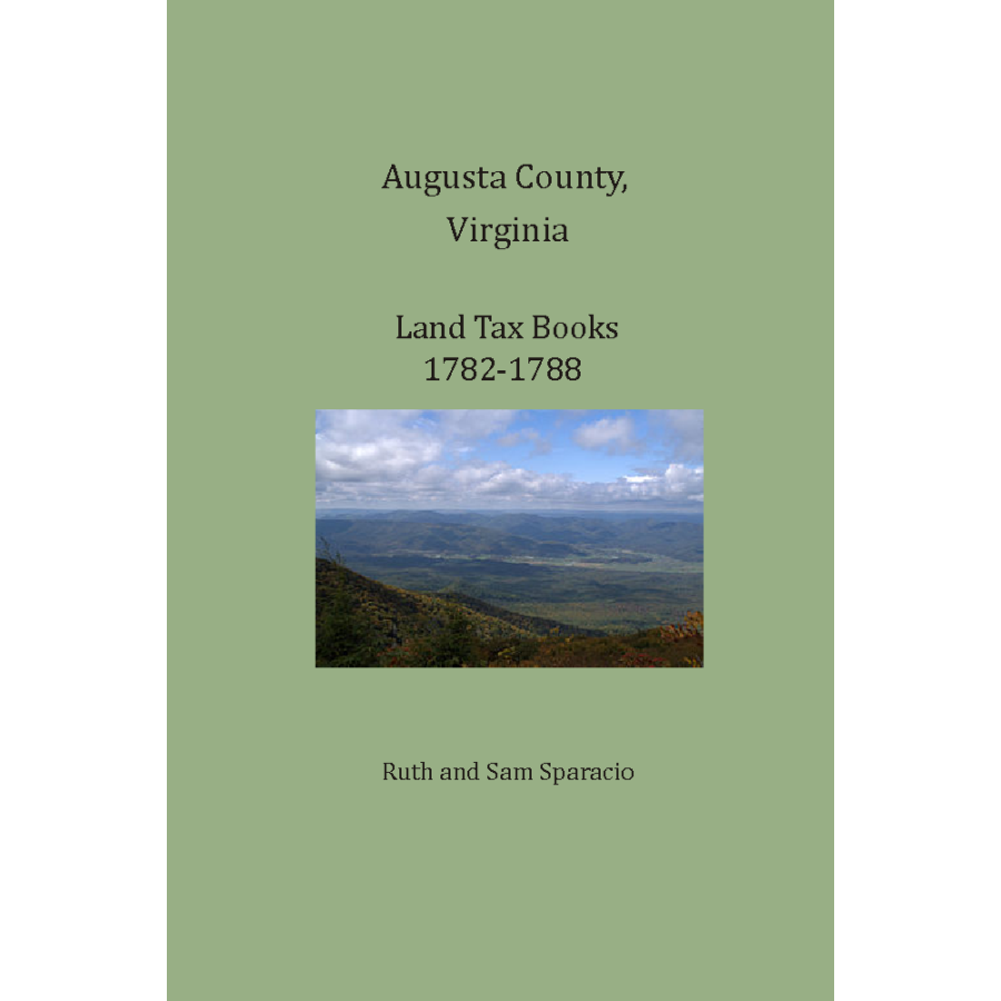Augusta County, Virginia Land Tax Books, 1782-1788