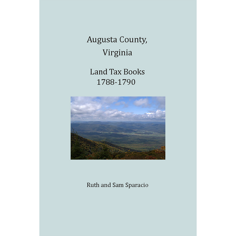 Augusta County, Virginia Land Tax Books, 1788-1790