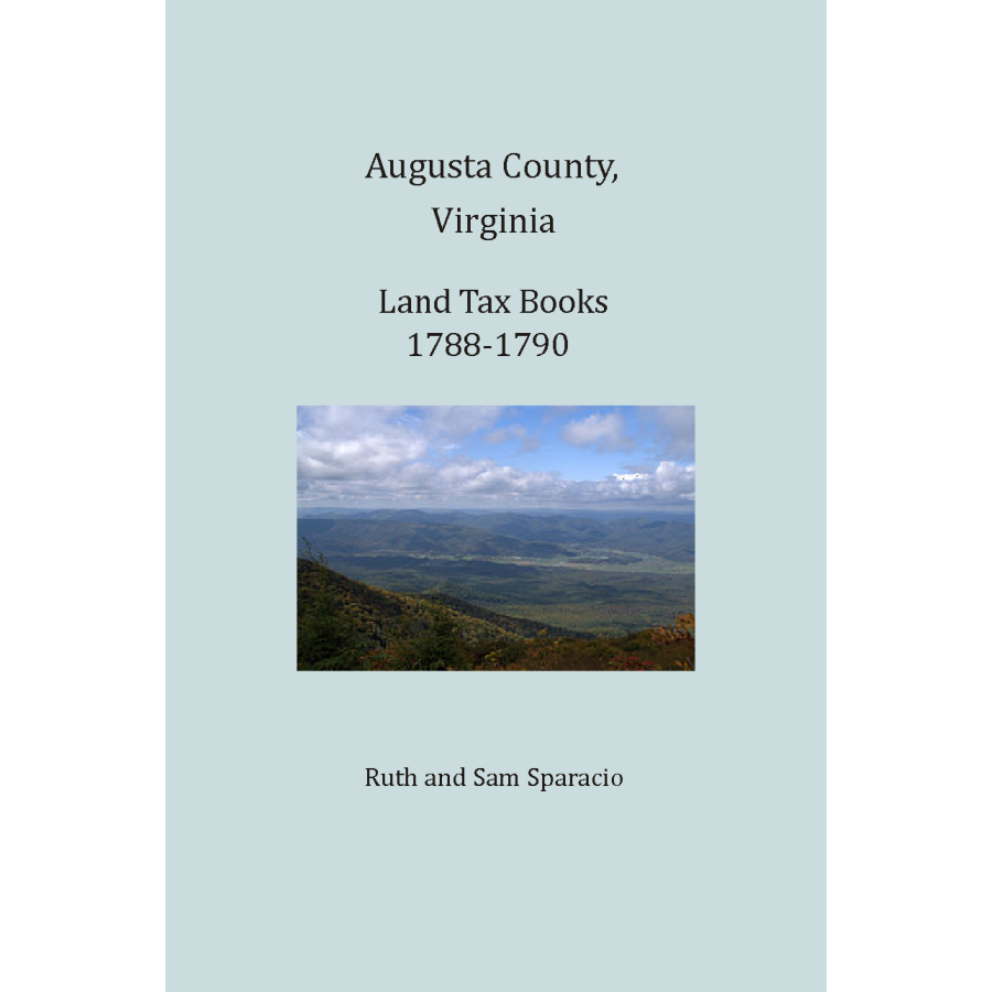 Augusta County, Virginia Land Tax Books, 1788-1790