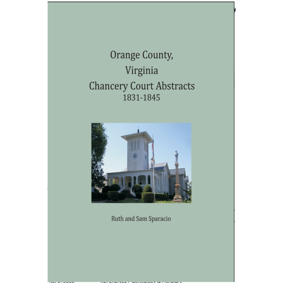 Orange County, Virginia, Chancery Suits, 1831-1845