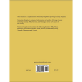 A Supplement to Pamunkey Neighbors of Orange County, Virginia: Volume 2 back cover