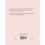 Essex County, Virginia Will Book Abstracts 1748-1750 back cover