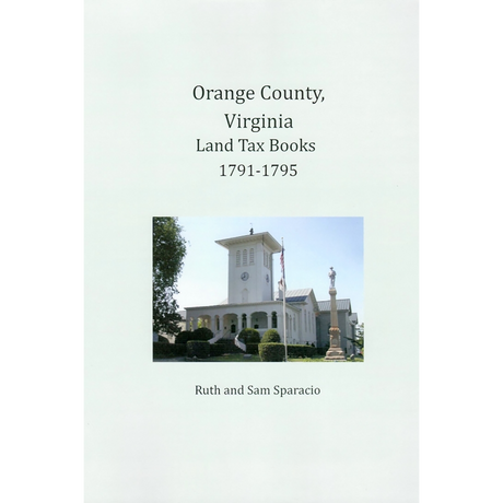 Orange County, Virginia Land Tax Book 1791-1795