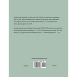 King George County, Virginia Deed Abstracts, 1790-1793 back cover