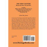 The Ohio Country Between the Years 1783 and 1815 back cover
