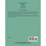 Fredericksburg City, Virginia Deed Book, 1787-1794 back cover