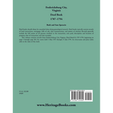 Fredericksburg City, Virginia Deed Book, 1787-1794 back cover