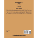 Fredericksburg City, Virginia Deed Book, 1782-1787 back cover