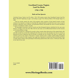 Goochland County, Virginia Land Tax Book, 1782-1788 back cover