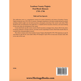 Loudoun County, Virginia Deed Book Abstracts, 1795-1796 back cover