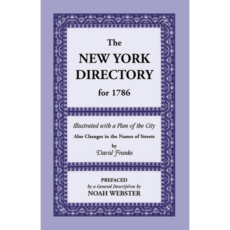 New York Directory for 1786