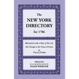 New York Directory for 1786